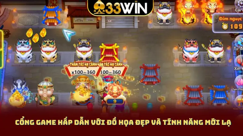 Cổng game hấp dẫn với đồ họa đẹp và tính năng mới lạ